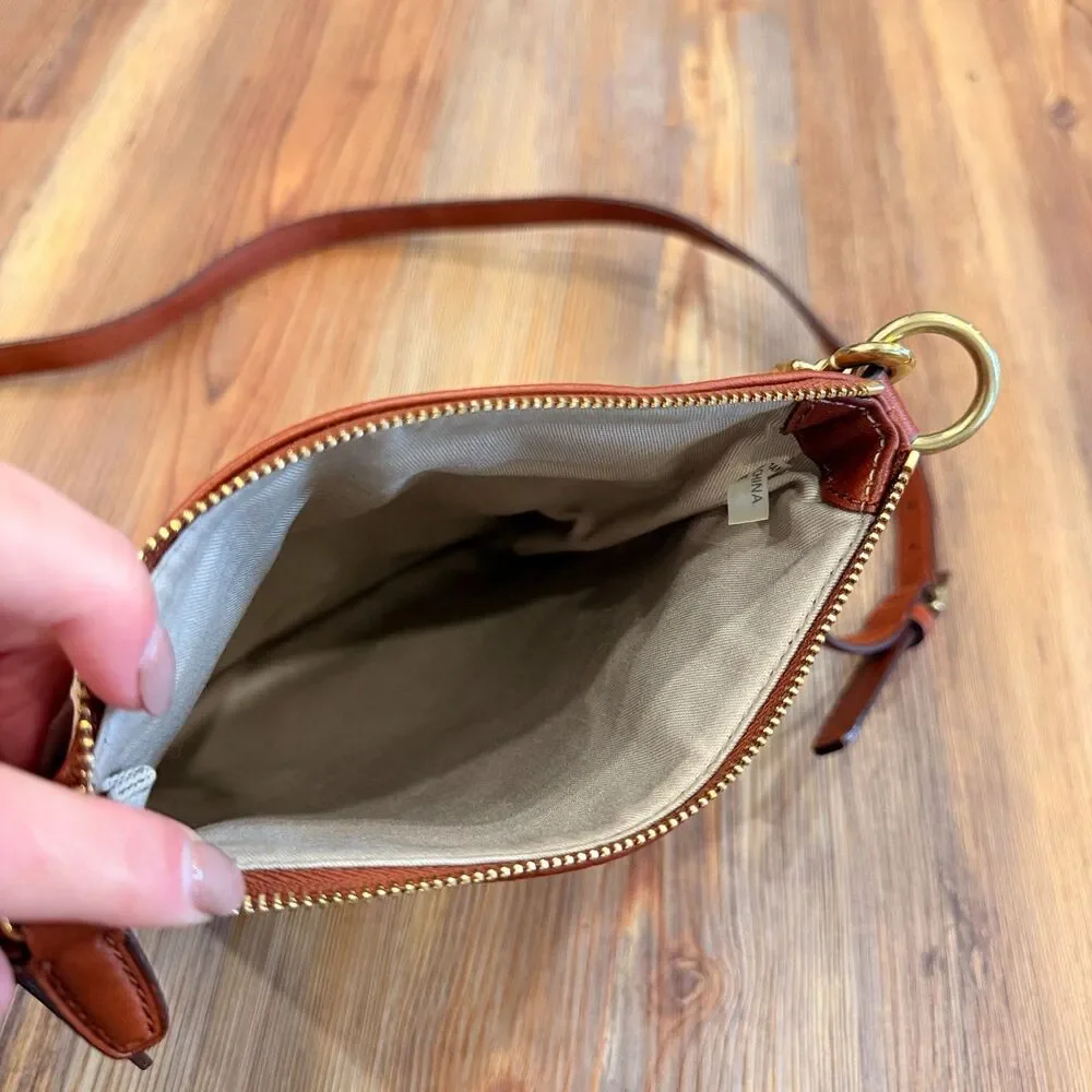 Coach Legacy Leather Swingpack Crossbody Bag British Tan Cognac - Picture 7 of 12